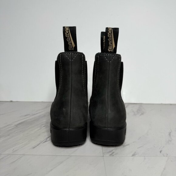 Blundstone 1630 Rustic Black Gray Chelsea Leather Boot 3.5 / 6.5 - Picture 3 of 16